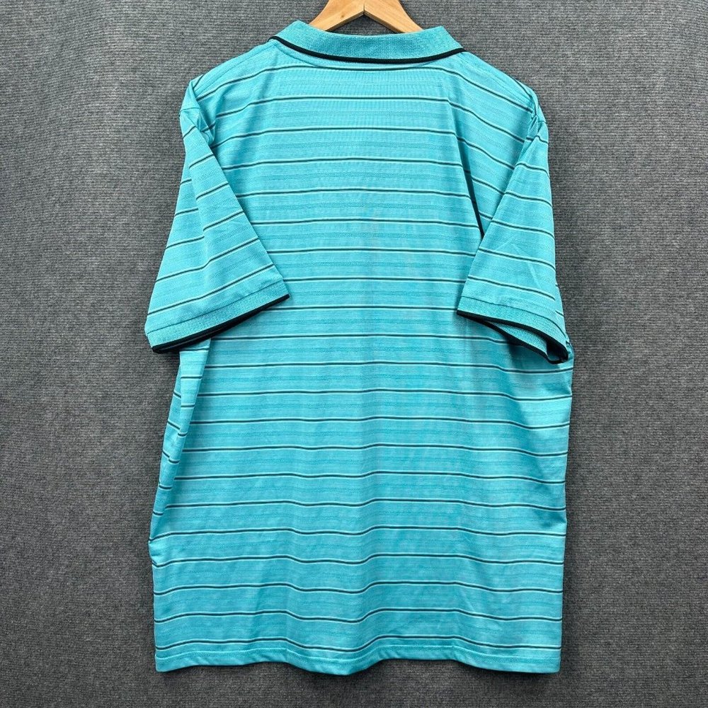 Princess Cruises Shirt Mens Extra Large XL Polo Blue Striped Lightweight Casual - Picture 7 of 9